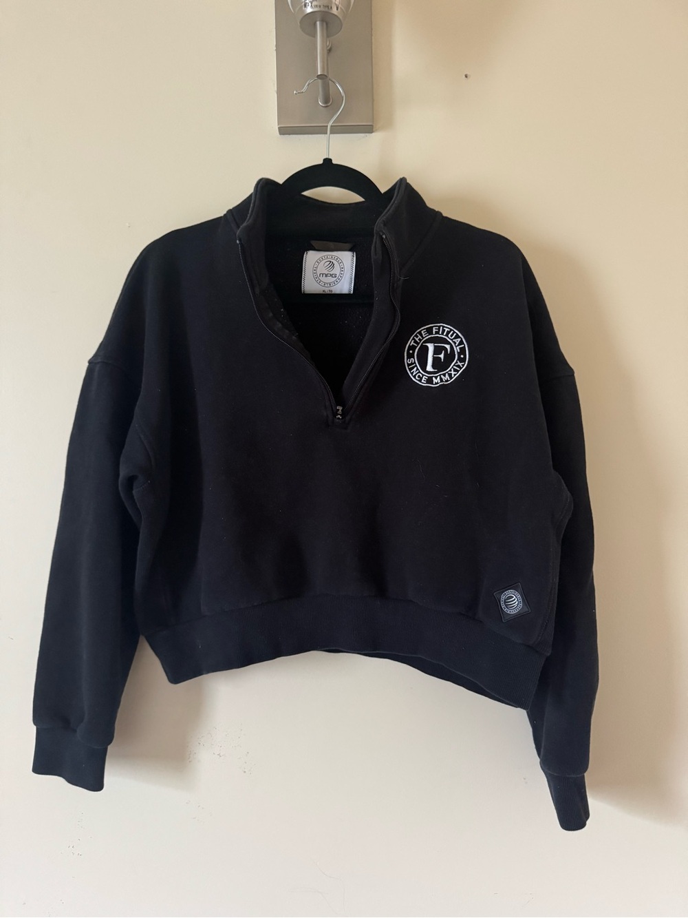 MPG Sport The Fitual cropped quarter zip sweatshirt